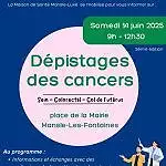 Illustration de &#127895;JUIN VERT : Dépistage des cancers - Mansle - 14.06.2025