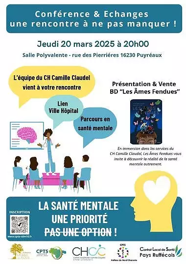 Illustration article Soirée « Santé Mentale » - 20.03.2025